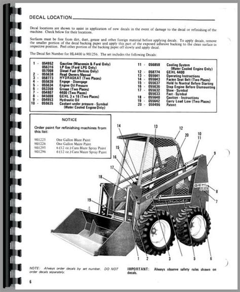 gehl 4400 skid loader specs|gehl hl4400 manual.